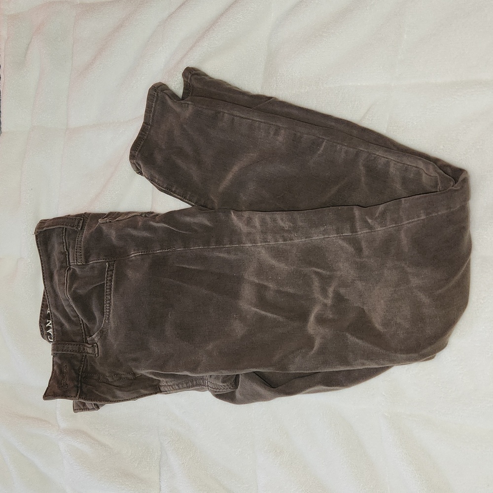 American Eagle Taupe Sateen Jeggings
